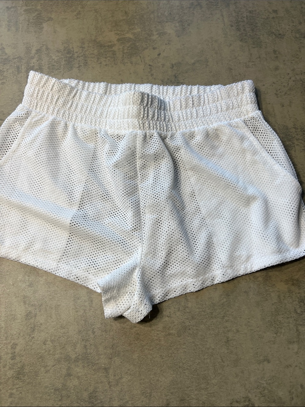 Forever 21 White Mesh Athletic Shorts - Picture 2 of 5